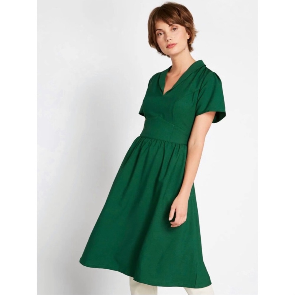 Green ModCloth Vintage Dress